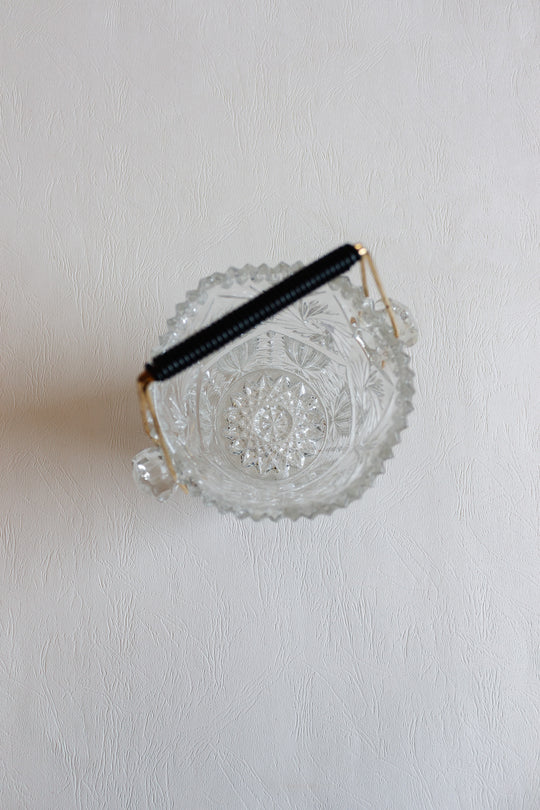 1940s french cut glass ice bucket