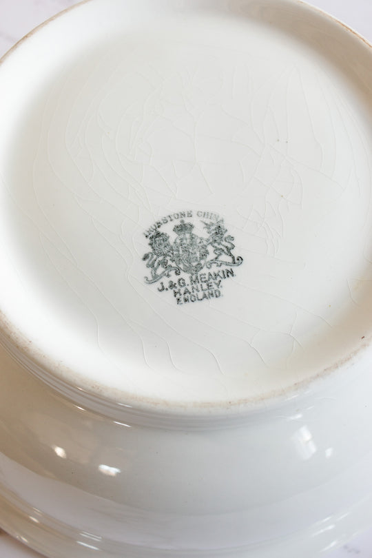 antique English J&G Meakin ironstone bowl