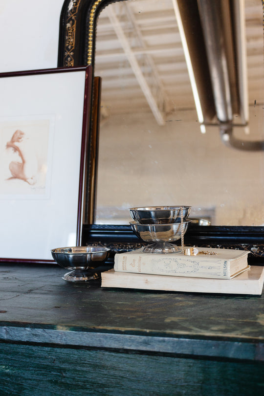 set of 6 vintage french ice cream cups