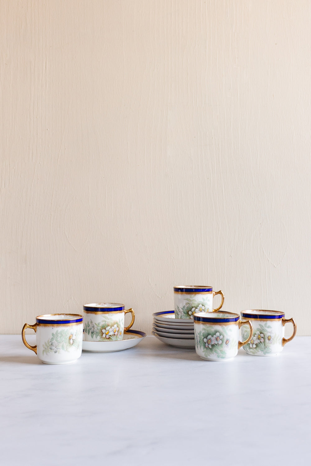 rare turn of the century w.a.a. and co adderley "small fern" tea set