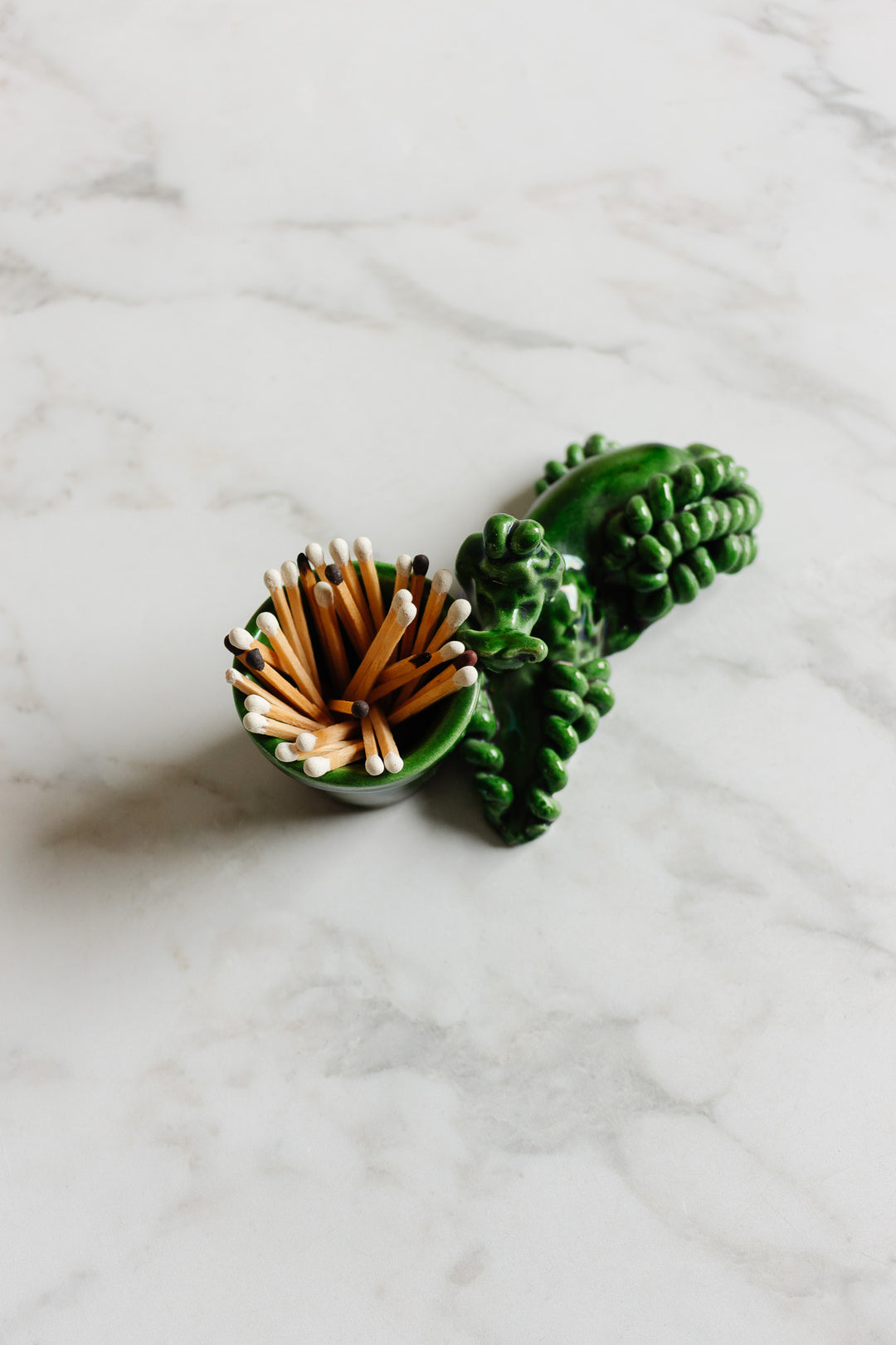 vintage french poodle shaped match stick holder