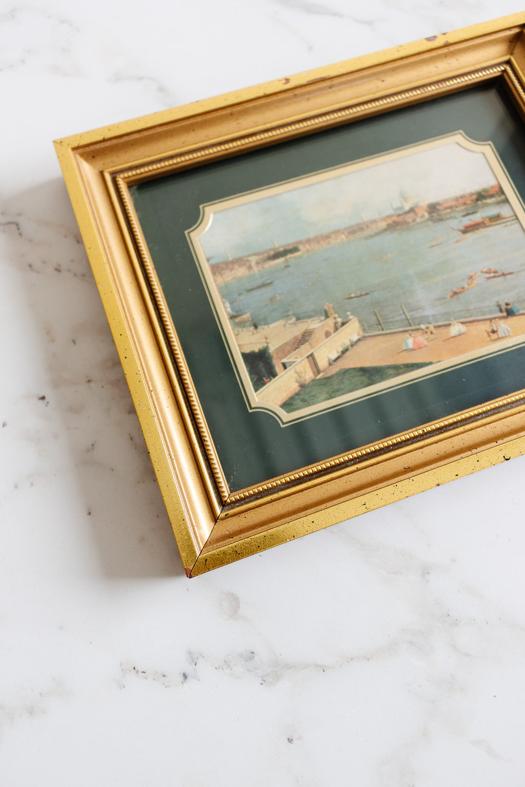pair of vintage English framed landscape prints