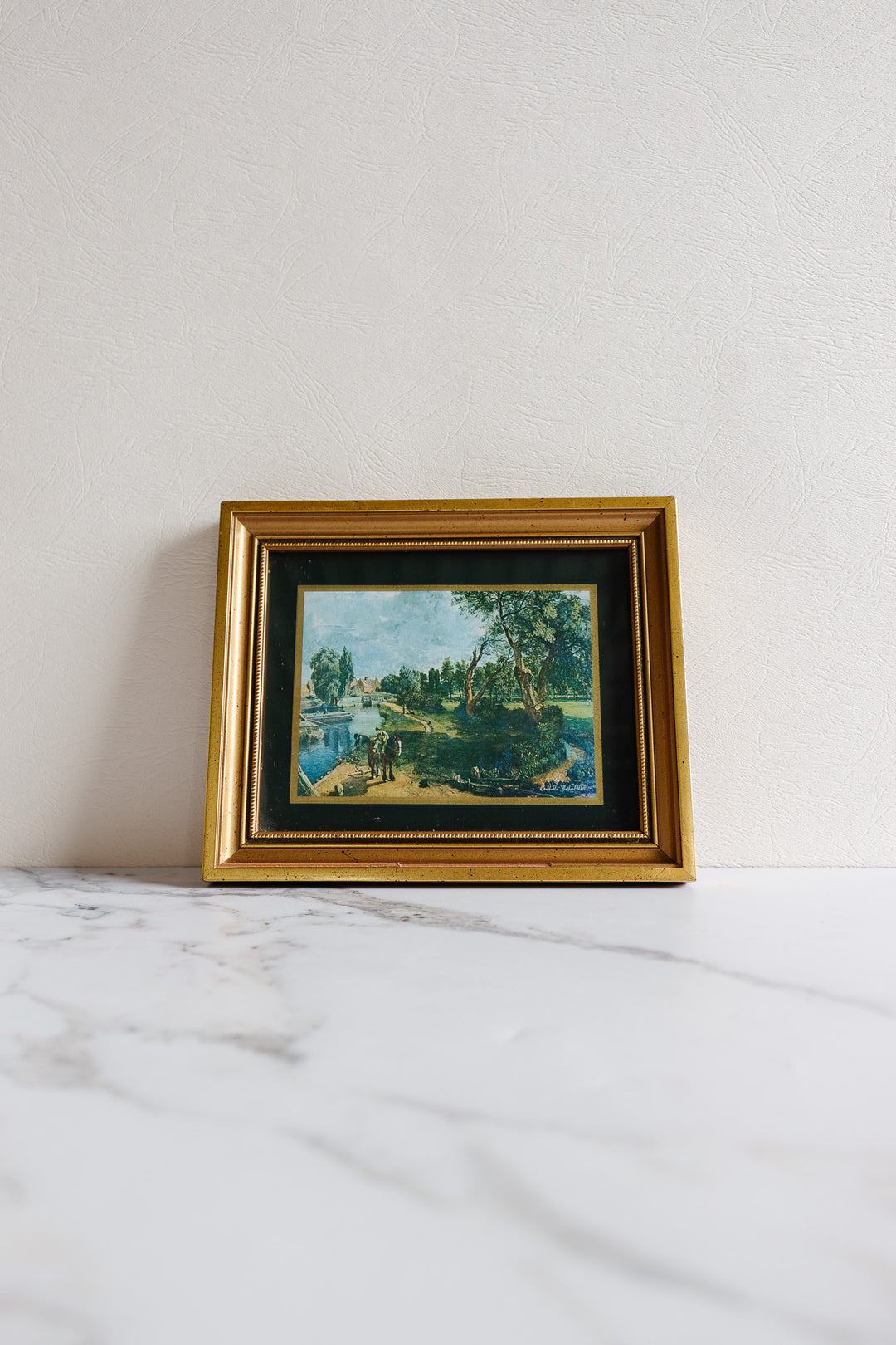 pair of vintage English framed landscape prints