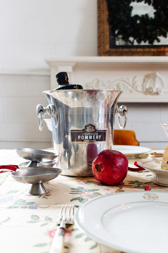 vintage french aluminum "pommery" champagne bucket