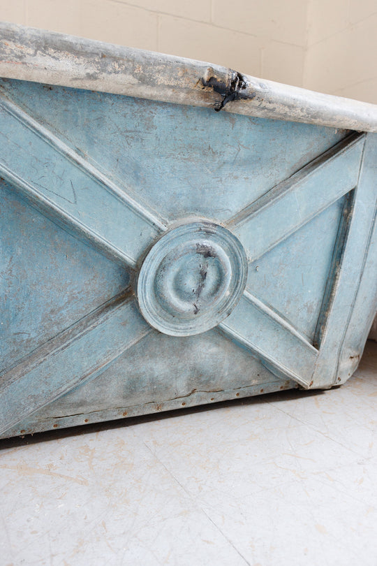 19th century French zinc tub i