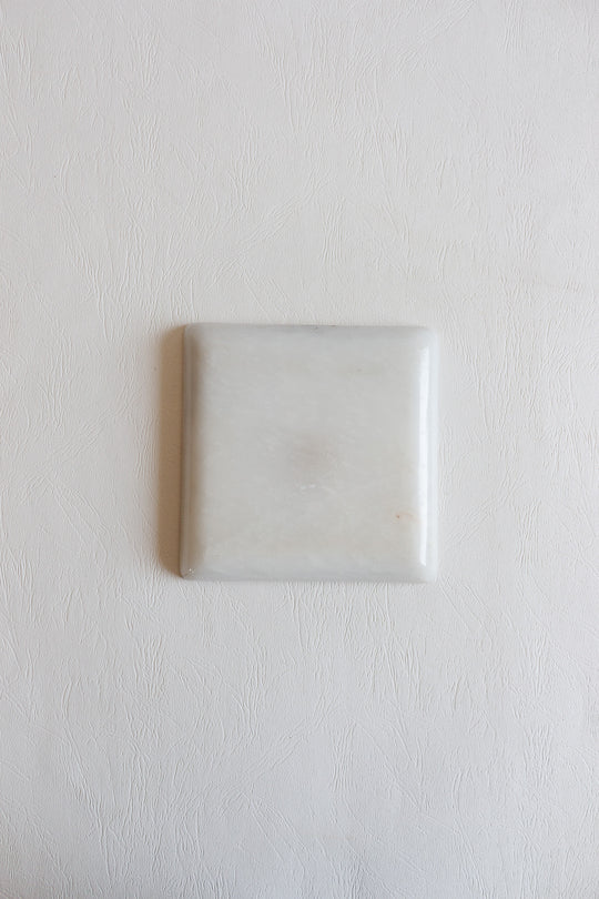 French alabaster ashtray with mother of pearl inlay