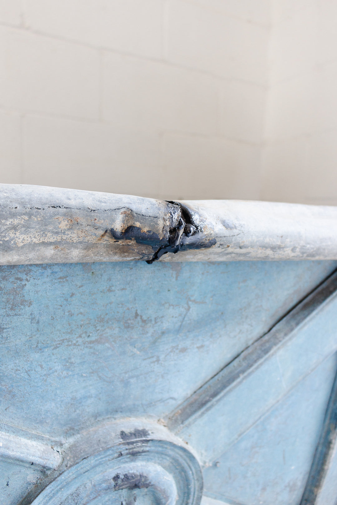 19th century French zinc tub i