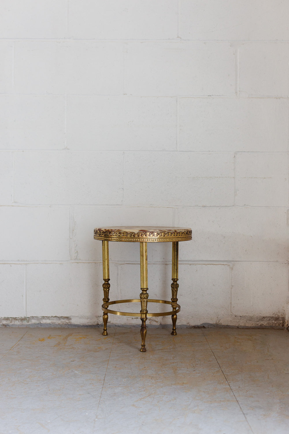 louis xvi style french guéridon with marble top