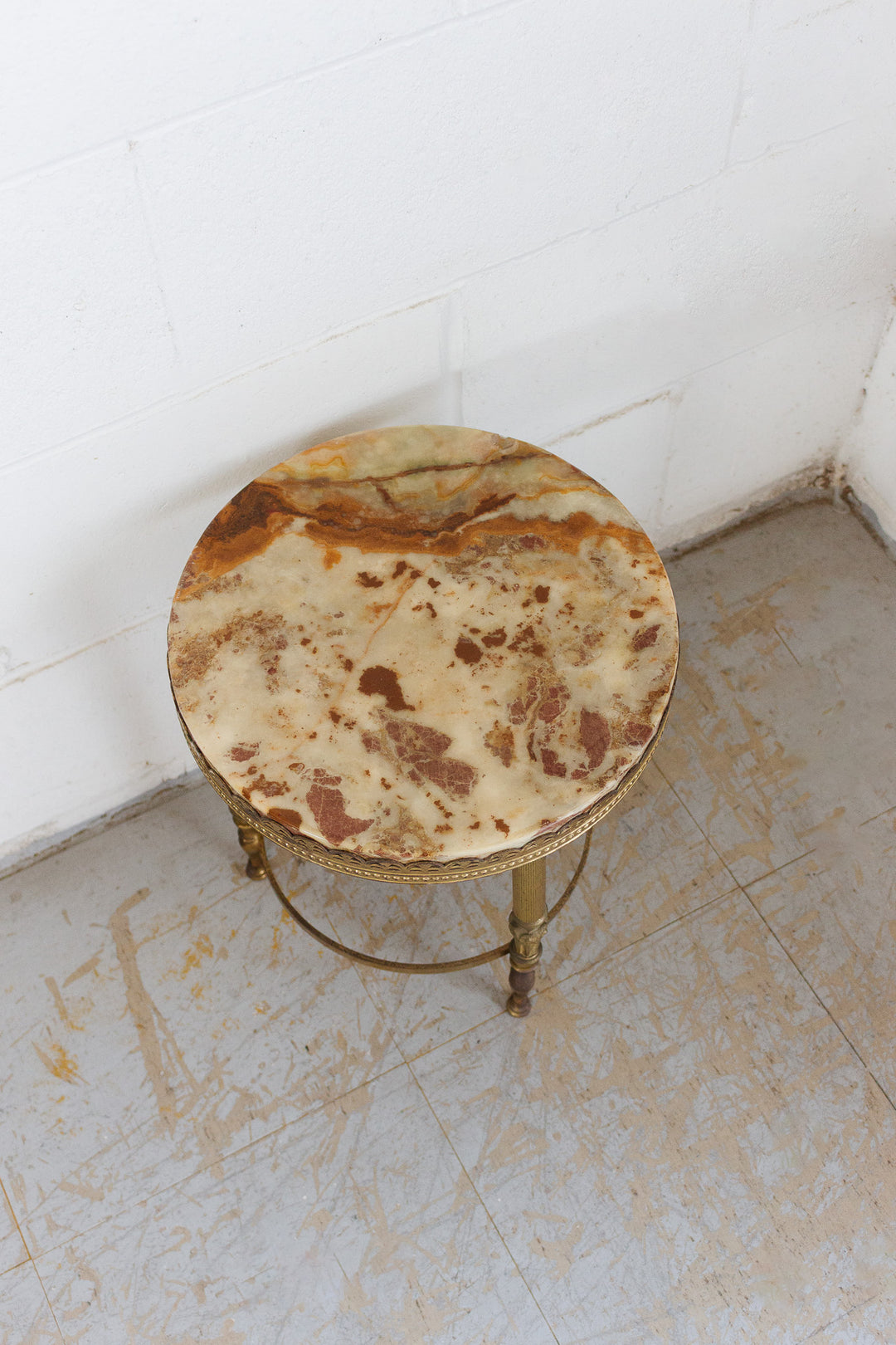 louis xvi style french guéridon with marble top