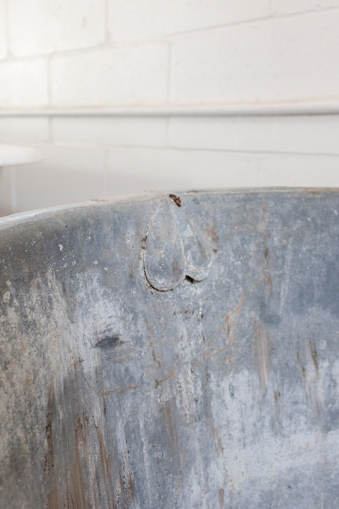 19th century French zinc tub i