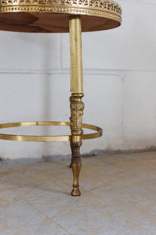 louis xvi style french guéridon with marble top