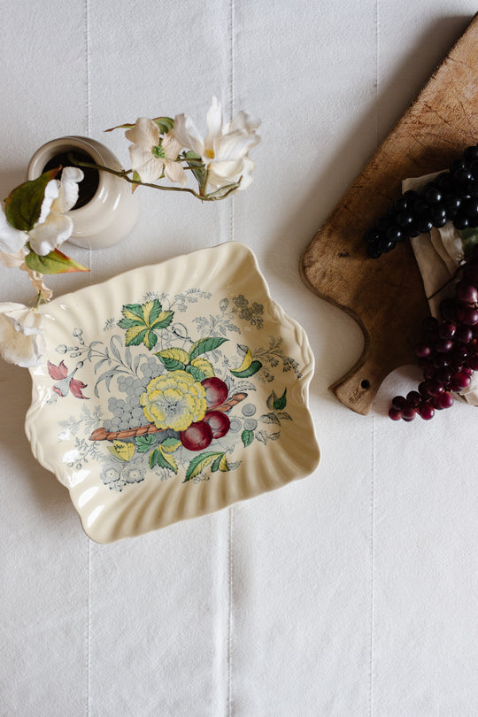 midcentury royal doulton "the kirkwood" square tray