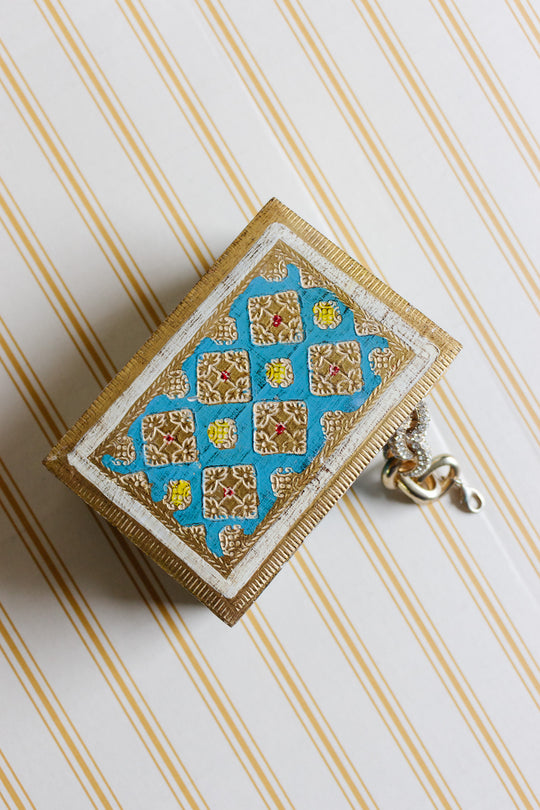 vintage italian hand painted florentine box