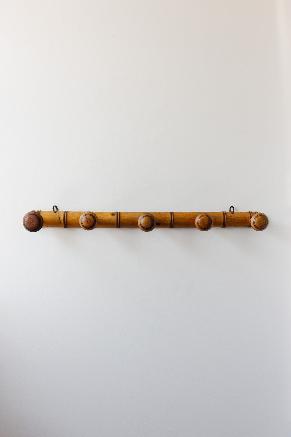 antique french 4 prong faux bamboo patère