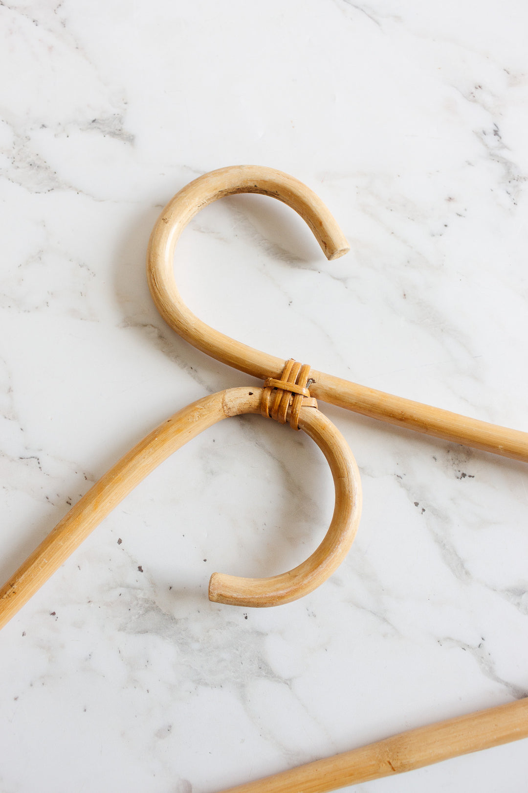 vintage french bamboo garment hanger