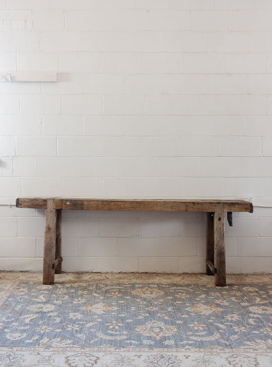 19th century French oak carpenters table