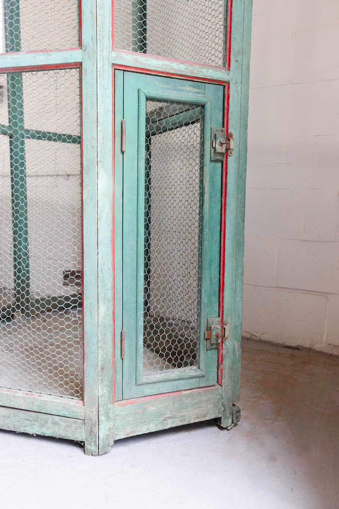 turn of the century French wood aviary