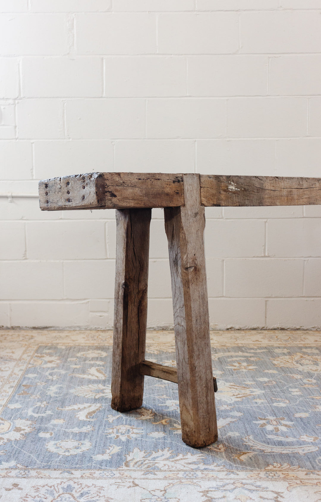 19th century French oak carpenters table