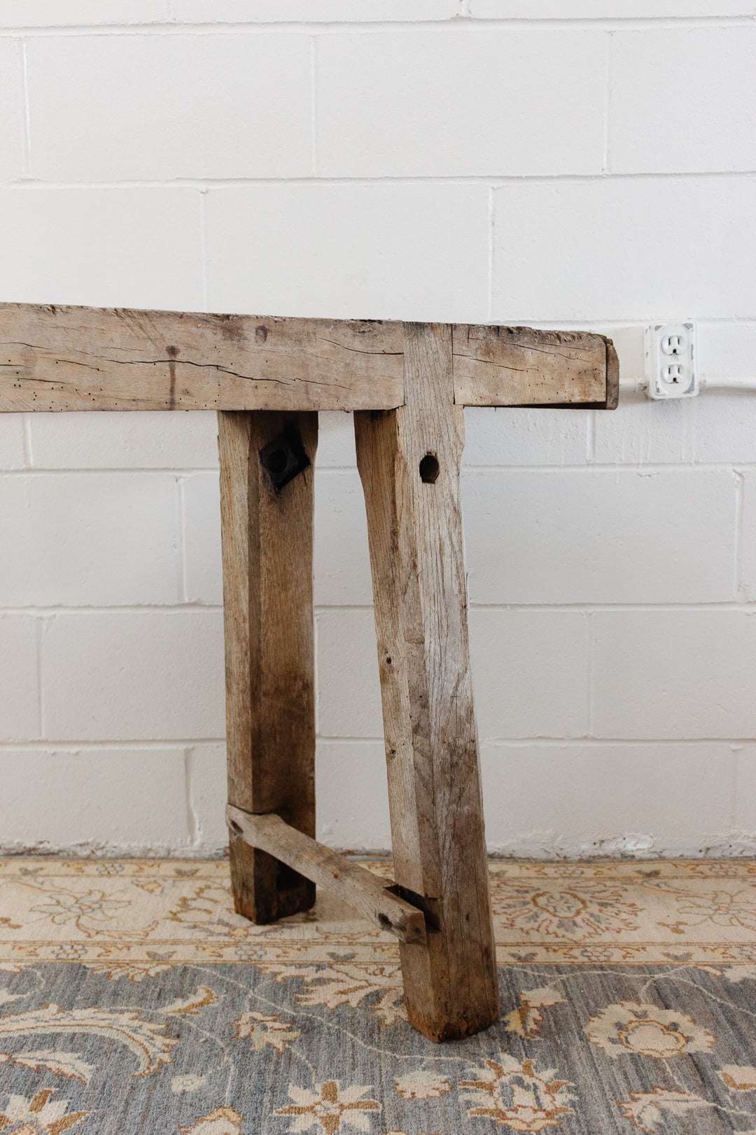 19th century French oak carpenters table