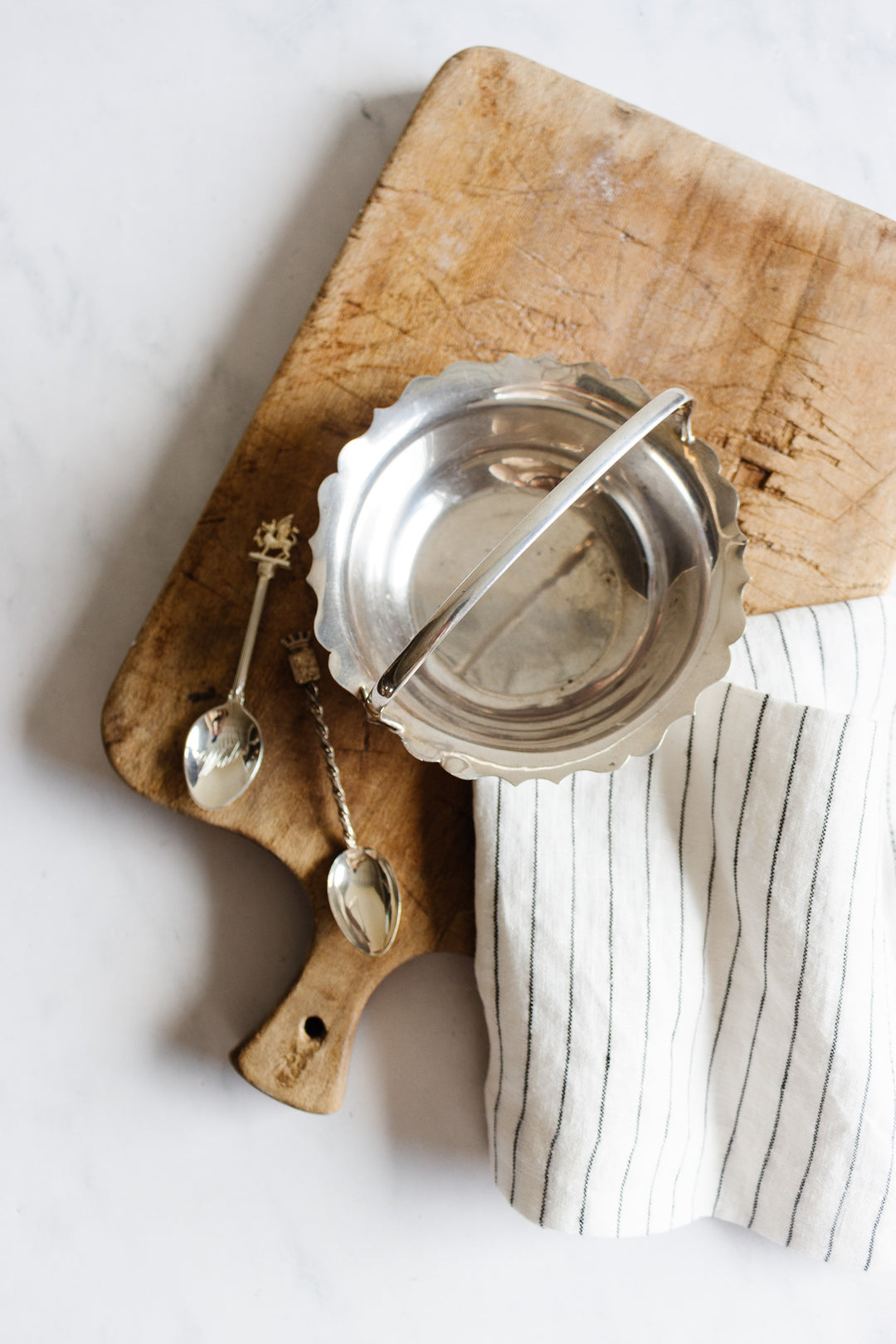 vintage sheffield england stamped silver crimped bowl