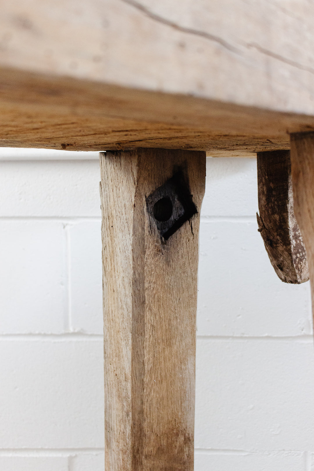 19th century French oak carpenters table