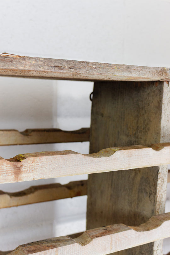 vintage french wine rack