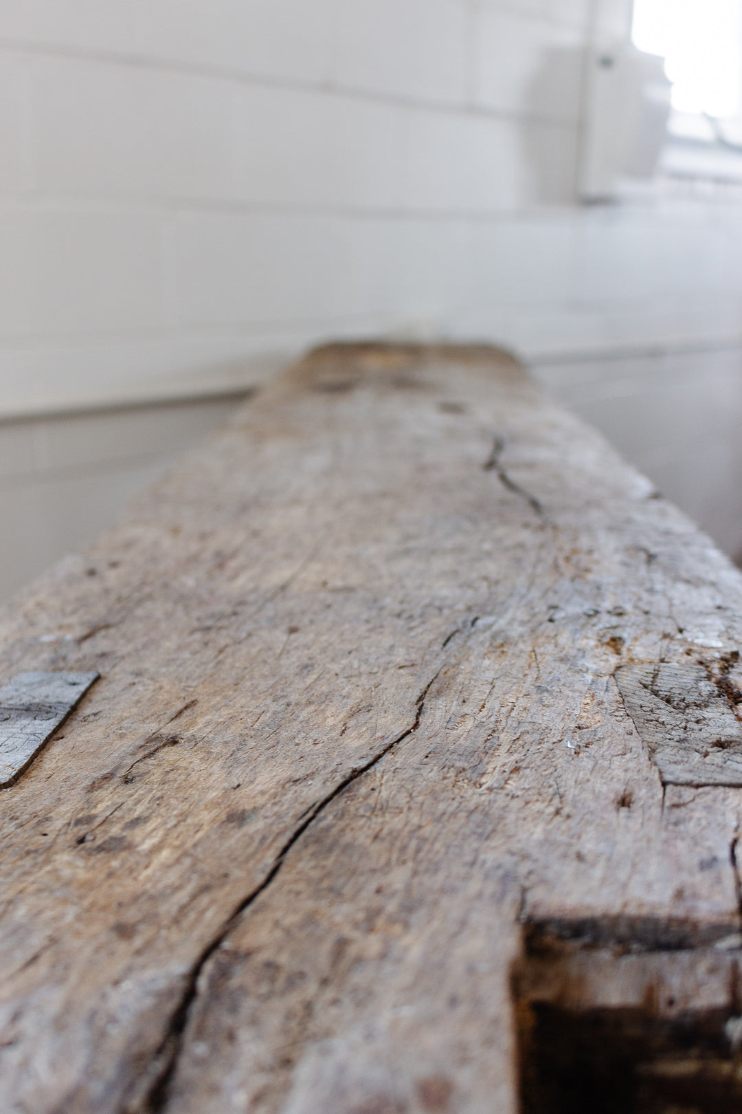 19th century French oak carpenters table
