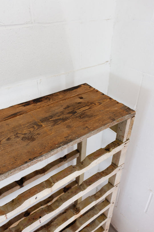 vintage french wine rack
