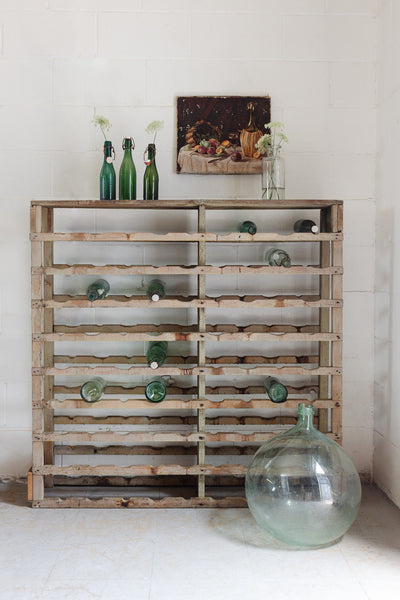 vintage french wine rack