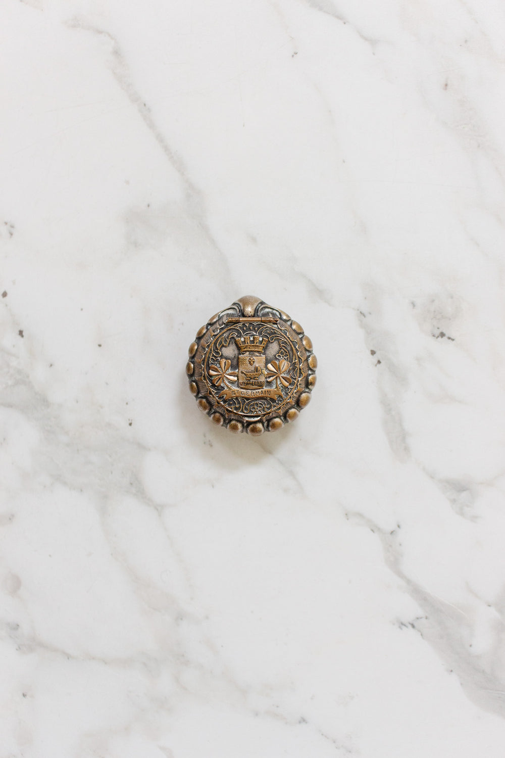 antique french "st. germain" pill box