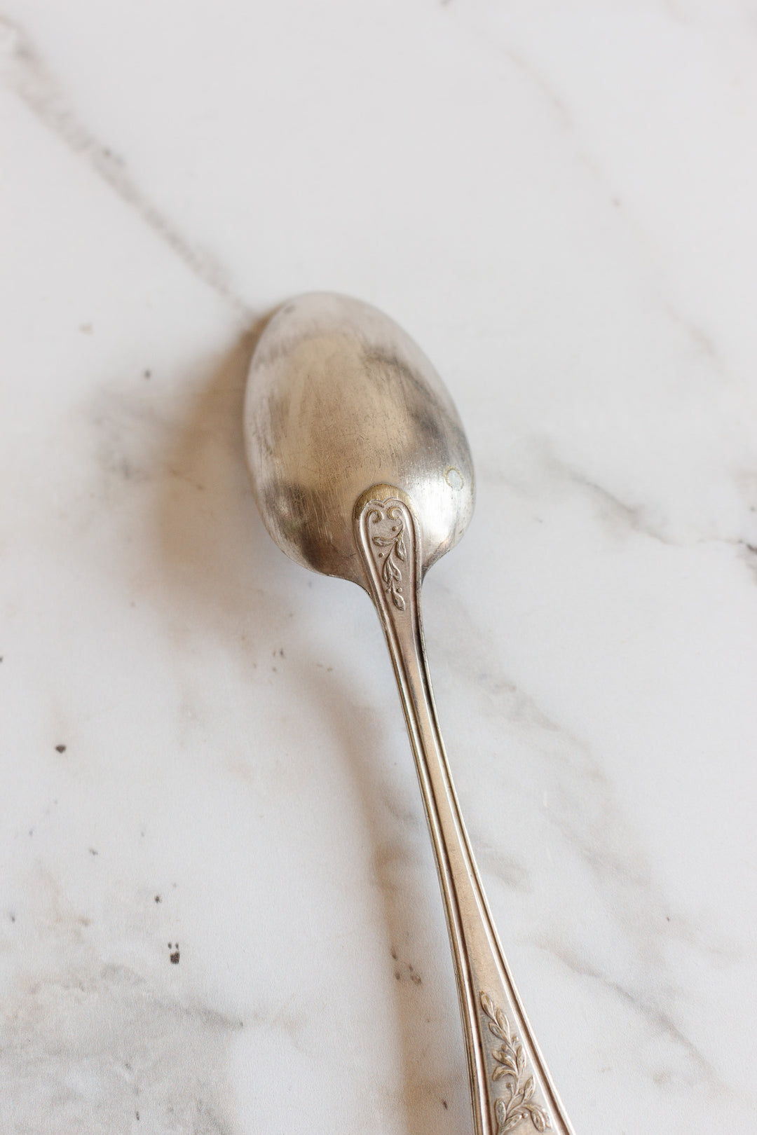 antique French silver plate flatware, eclectic set of 4