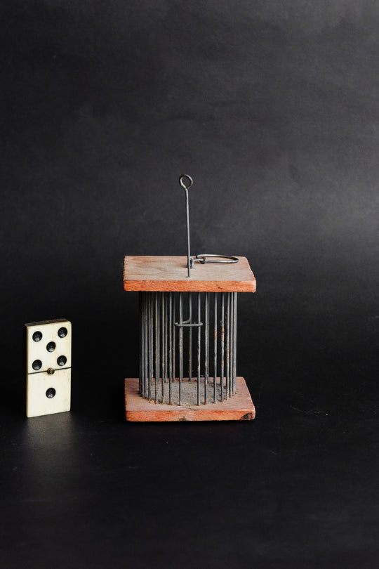 vintage french "cage à grillon" (cricket cage)