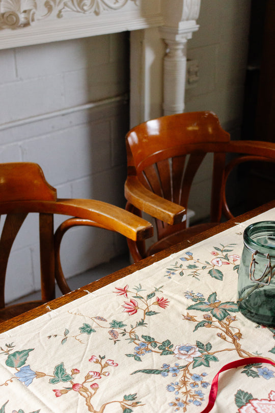 pair of antique ligna beech armchairs