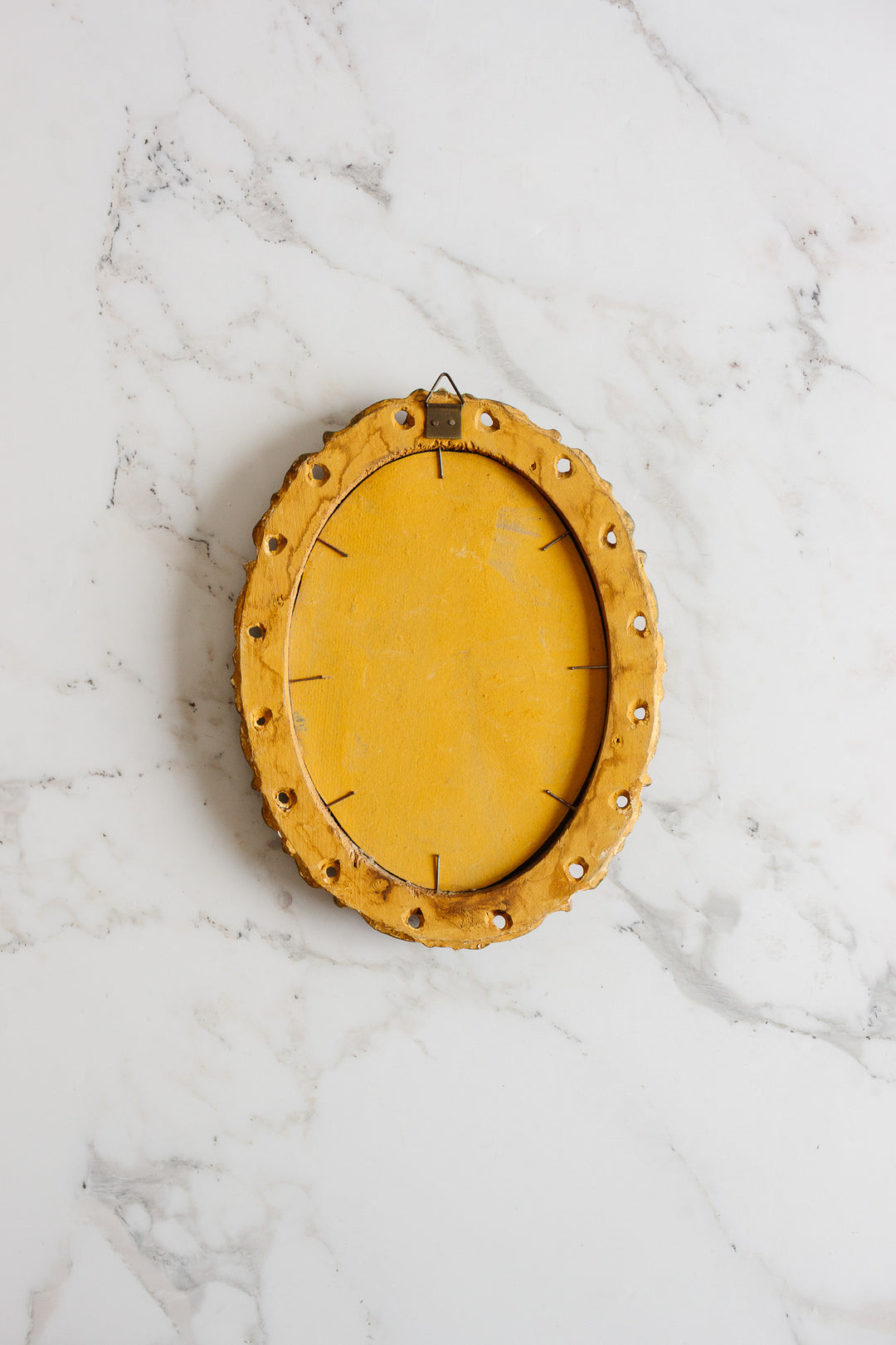 vintage french gold carved wood mirror