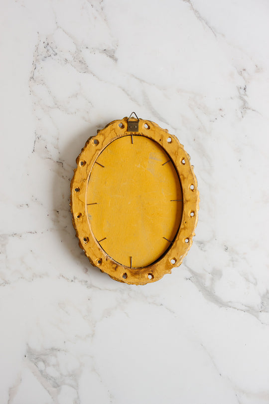 vintage french gold carved wood mirror