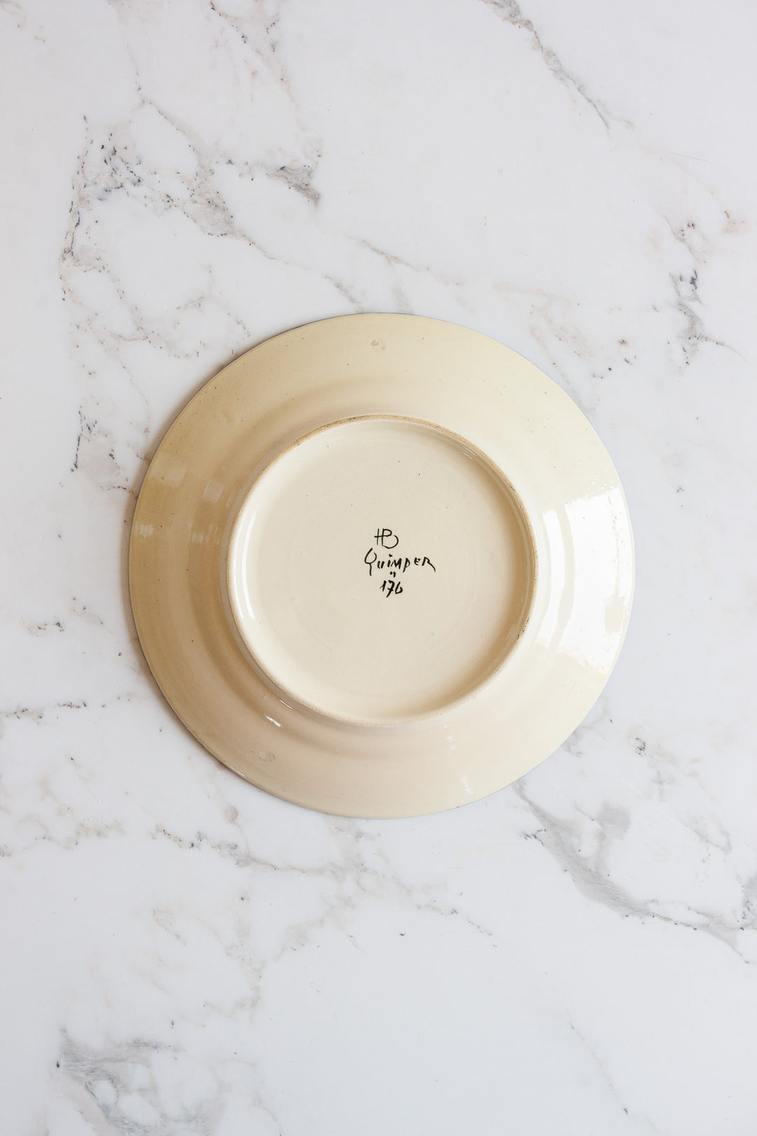 early 20th century French Quimper pottery Breton portrait plates