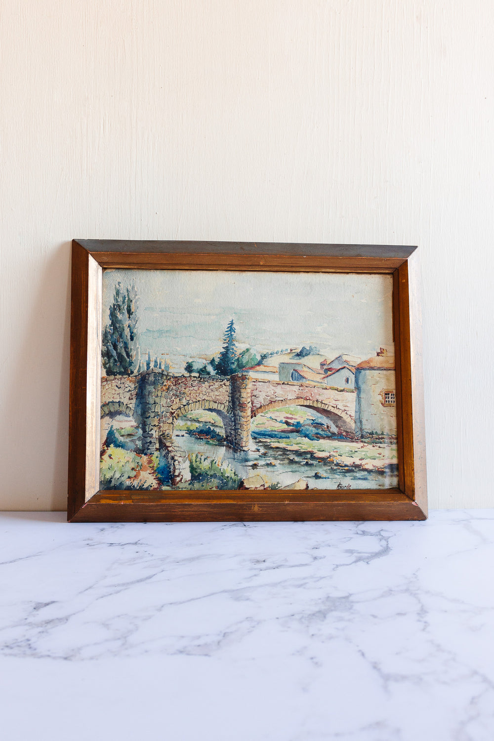 le pont en aquarelle