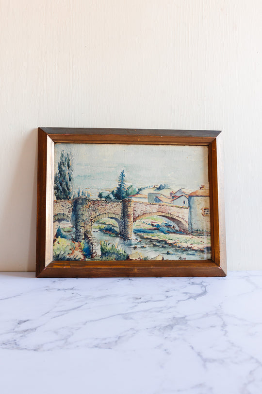 le pont en aquarelle