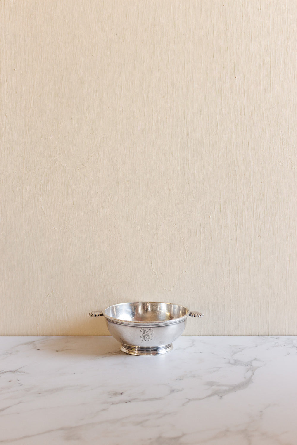 antique french cristofle monogrammed "HC" candy dish