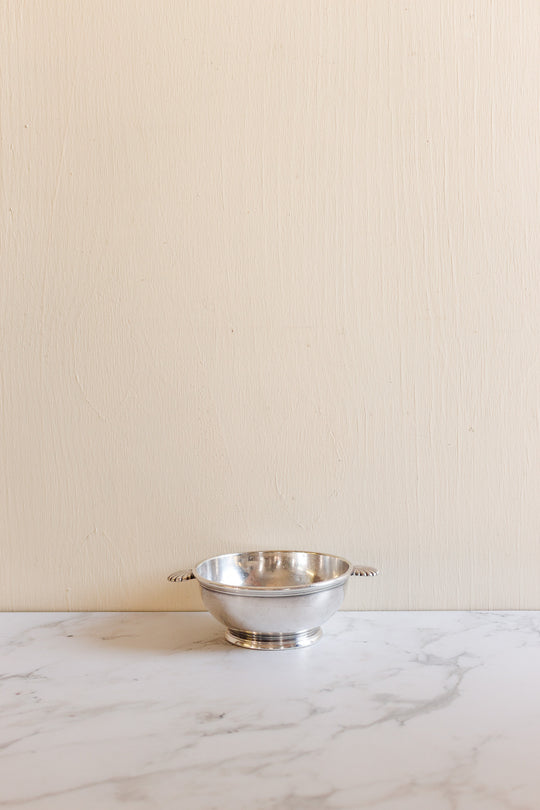 antique french cristofle monogrammed "HC" candy dish