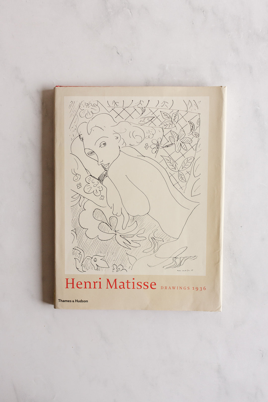 vintage art book, “henri matisse: drawings 1936”, hard cover