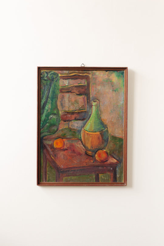 bouteille et pêches