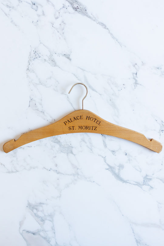 rare 1940s palace hotel st. moritz guest suite hanger