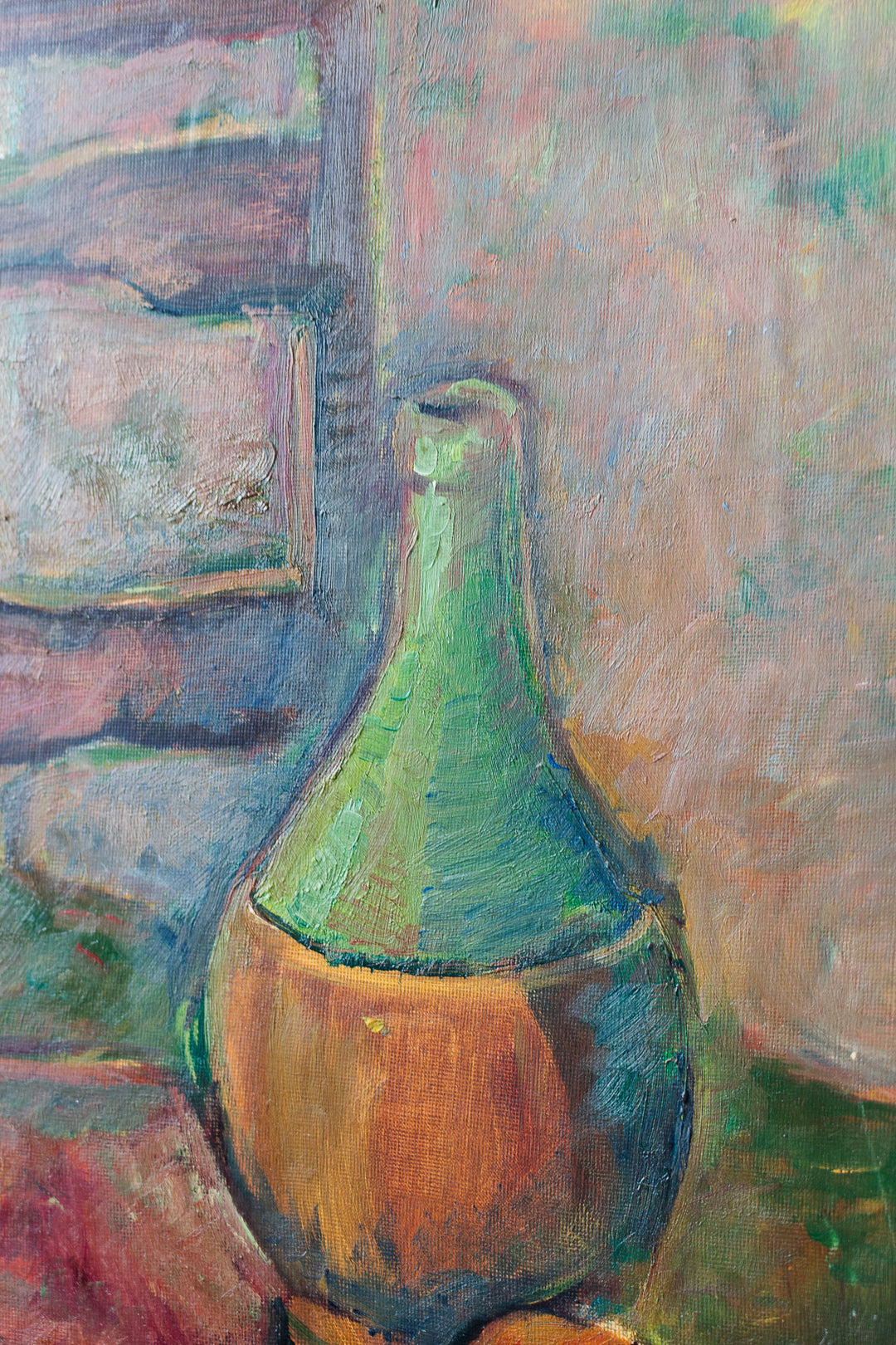 bouteille et pêches