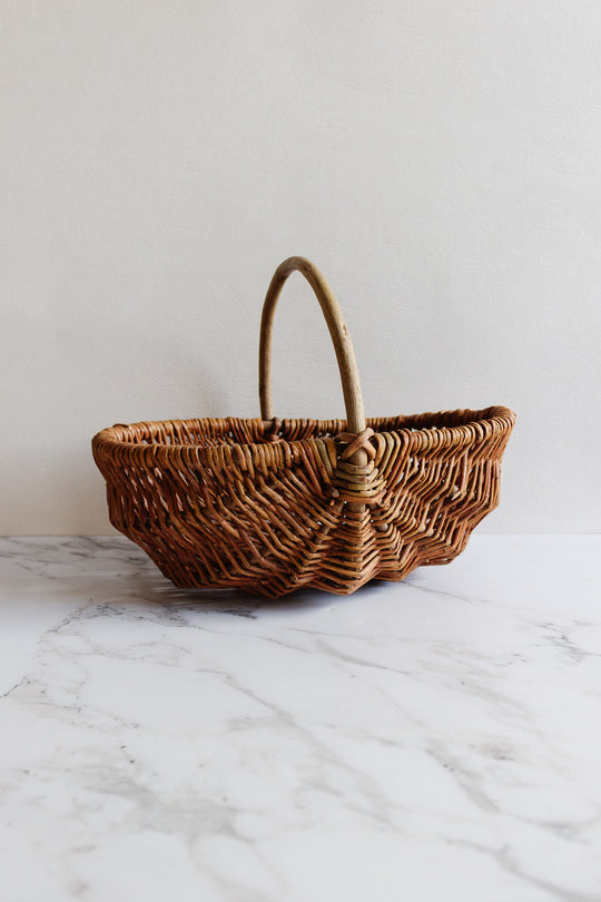 antique french willow panier