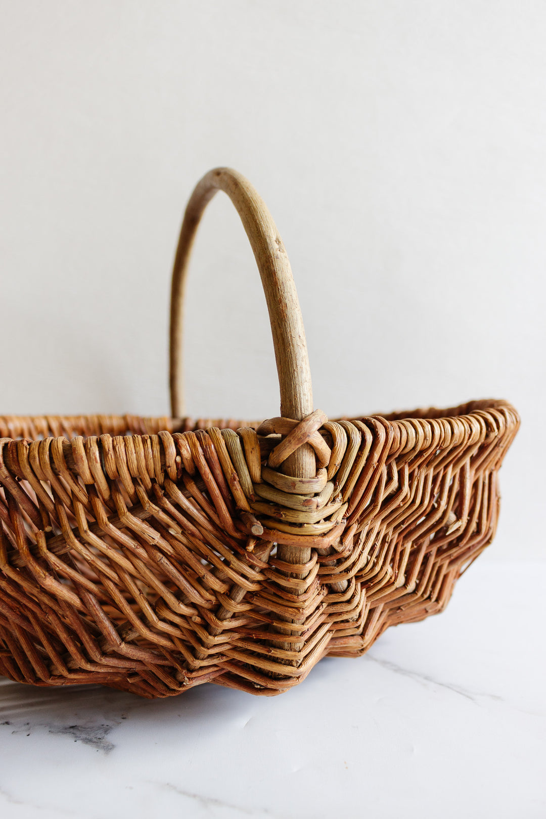 antique french willow panier