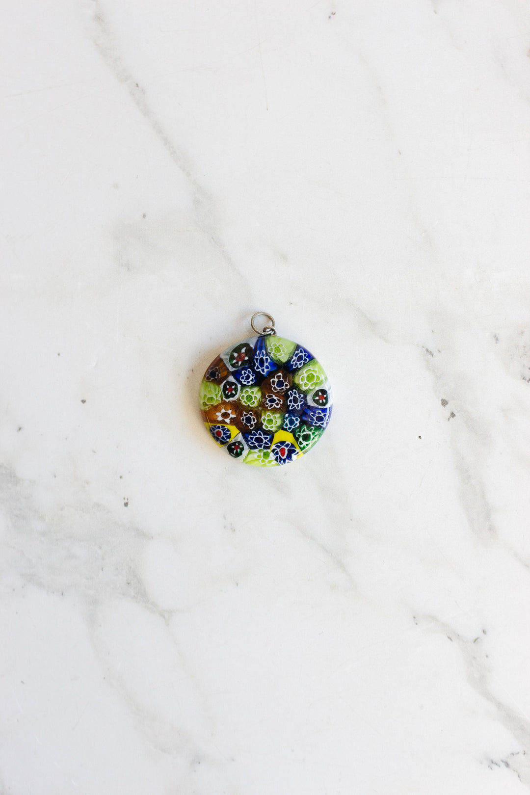 vintage Italian Murano millefiori pendant