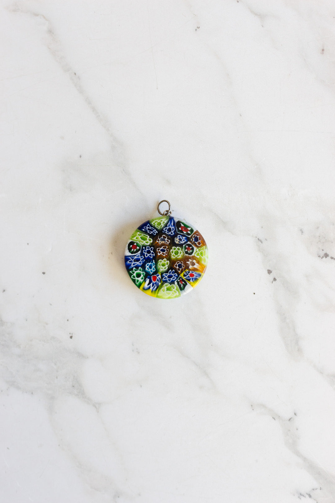 vintage Italian Murano millefiori pendant