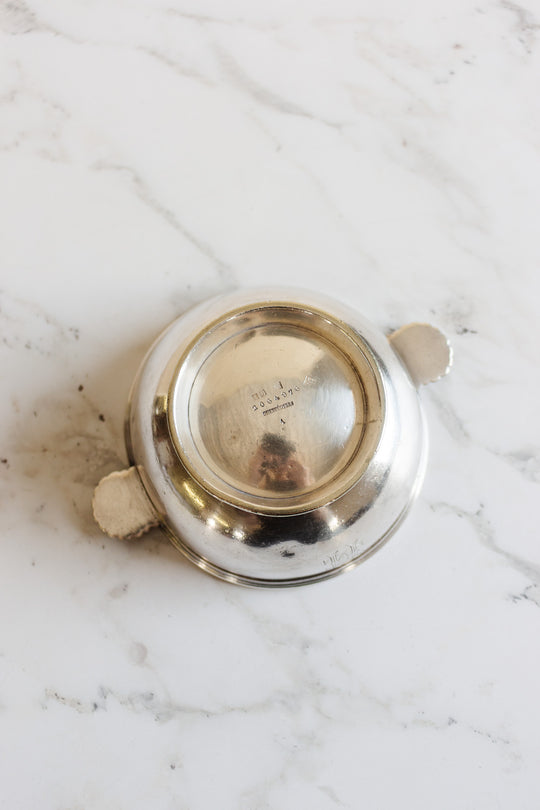 antique french cristofle monogrammed "HC" candy dish