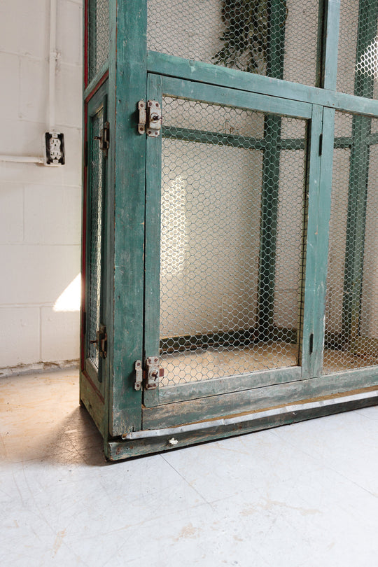 turn of the century French wood aviary